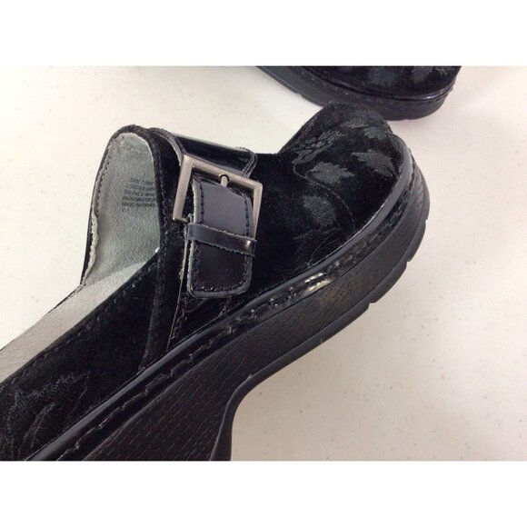 Klogs Velvet Burnout Leather Shoes Clogs Womens 7.5 - Picture 5 of 9